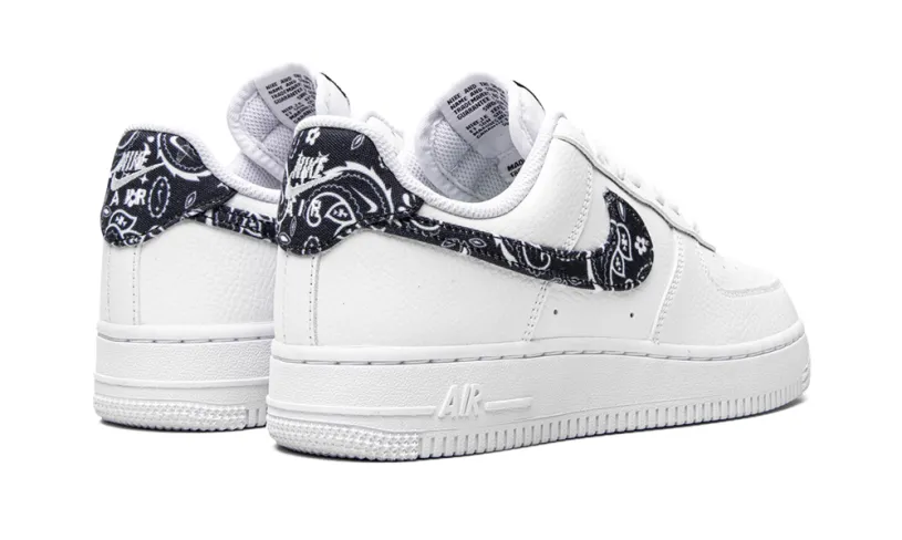 Nike Lifestyle AIR FORCE 1 LO '07 MNS WMNS 'Black Paisley'